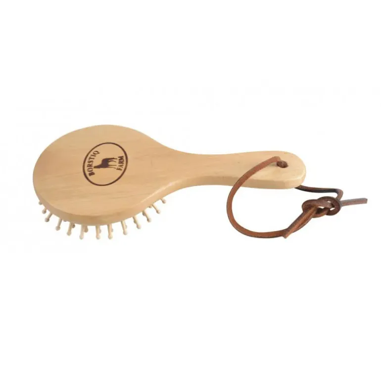Borstiq Brosse à Crins Ronde Bois de Hêtre