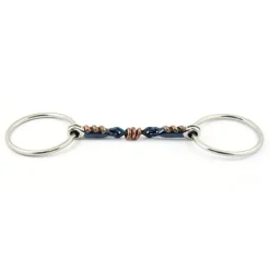 Jump'In Mors Grand Anneaux Blue Steel et Cuivre Double Brisure