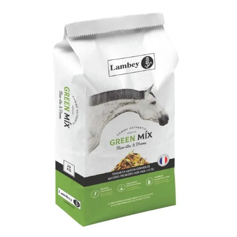 Lambey Green Mix Floconné Cheval