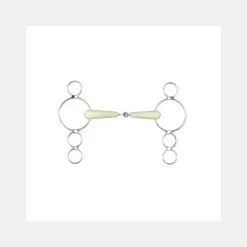 Mors Cheval Happy Mouth Pessoa 4 anneaux à simple brisure en résine