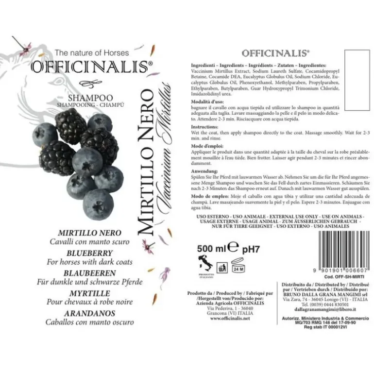Officinalis Shampoing Myrtille Robes Foncées