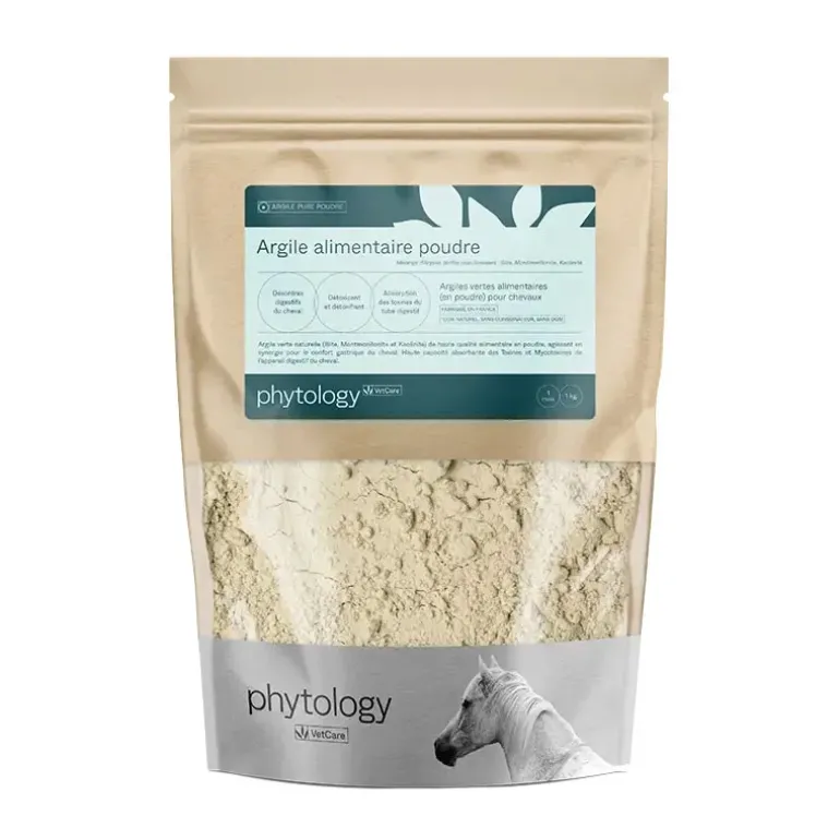 Phytology VetCare Argile verte alimentaire Cheval poudre